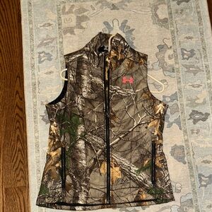 Under Armour Woodland Camo Vest with Pink Accent